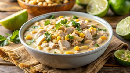 Creamy Chicken Corn Soup in a Bowl, Chicken , Corn , Soup , Recipe