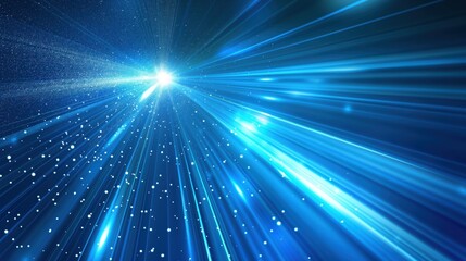 Fototapeta premium Vibrant Cosmic Light Rays created by ai