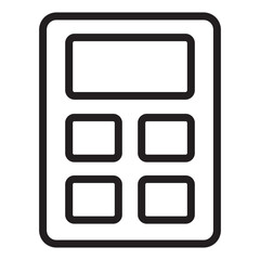  Calculator line icon.