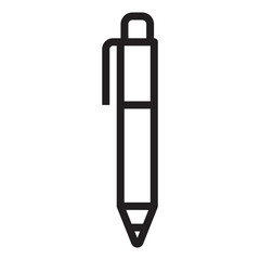 Pen line icon.