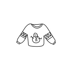 sweater line icon