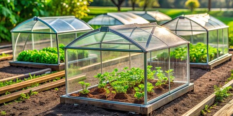 Small Greenhouse for Growing Plants in the Garden, greenhouse, garden, plants, growing, gardening