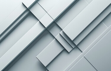 Fototapeta premium Modern Geometric Abstract Background with Diagonal Metal Panels