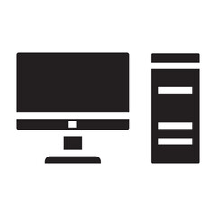 Computer black icon.