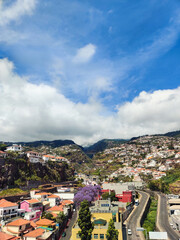 beautiful architecture the city of Funchal on the island of Madeira in Portugal