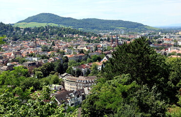 Wiehre und der Süden von Freiburg im Sommer