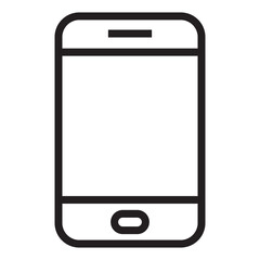 Smartphone mobile technology line icon.
