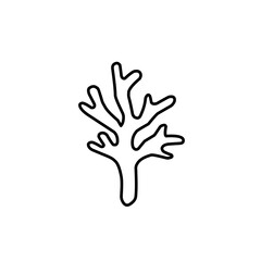 coral and seaweed icon