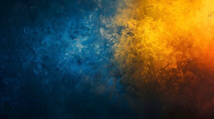 Obraz premium A blue and yellow background with a lot of texture. The blue and yellow colors are vibrant and the texture adds depth to the image.