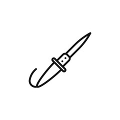 Soldering iron icon outline collection in black and on white background