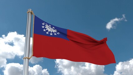 burma flag 