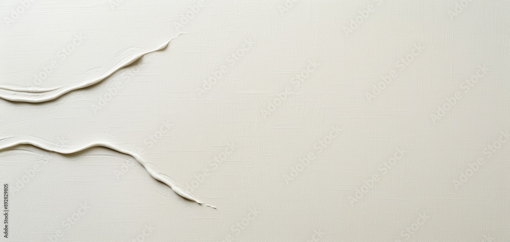 Poster a minimalistic background with a single black line forming an abstract shape on a white canvas, leav