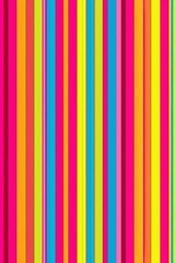 Obraz premium Colorful vertical lines create a modern, vibrant background perfect for various design projects, with a mix of bright colors adding a playful touch. Perfect for celebrations, websites, and flyers