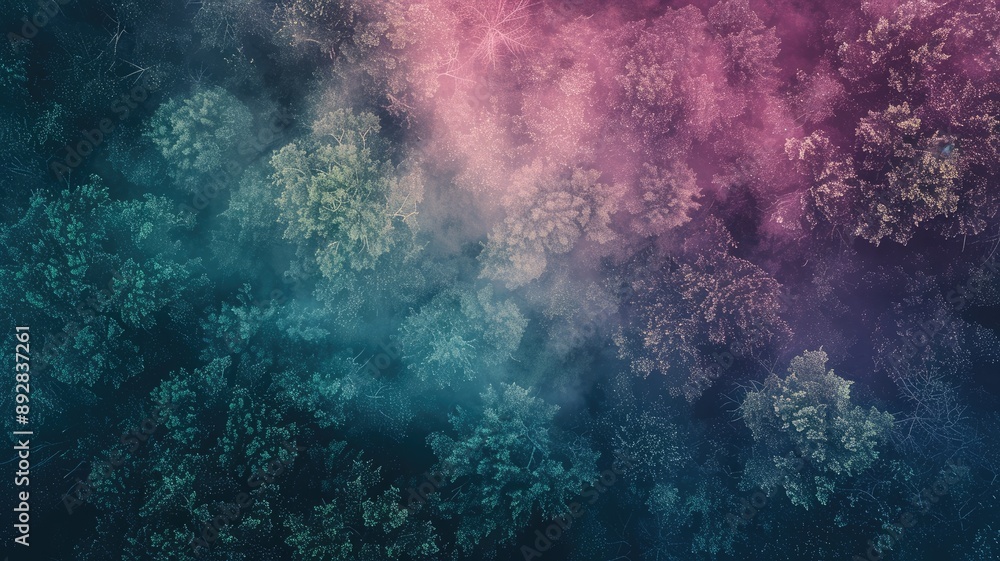 Poster abstract colorful background with fractal patterns