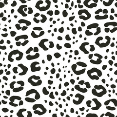 trendy cute animal print leopard skin background seamless pattern