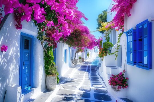 Mykonos Santorini Architecture: Beautiful Cycladic Style with Blue Accents