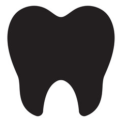 Tooth black icon.