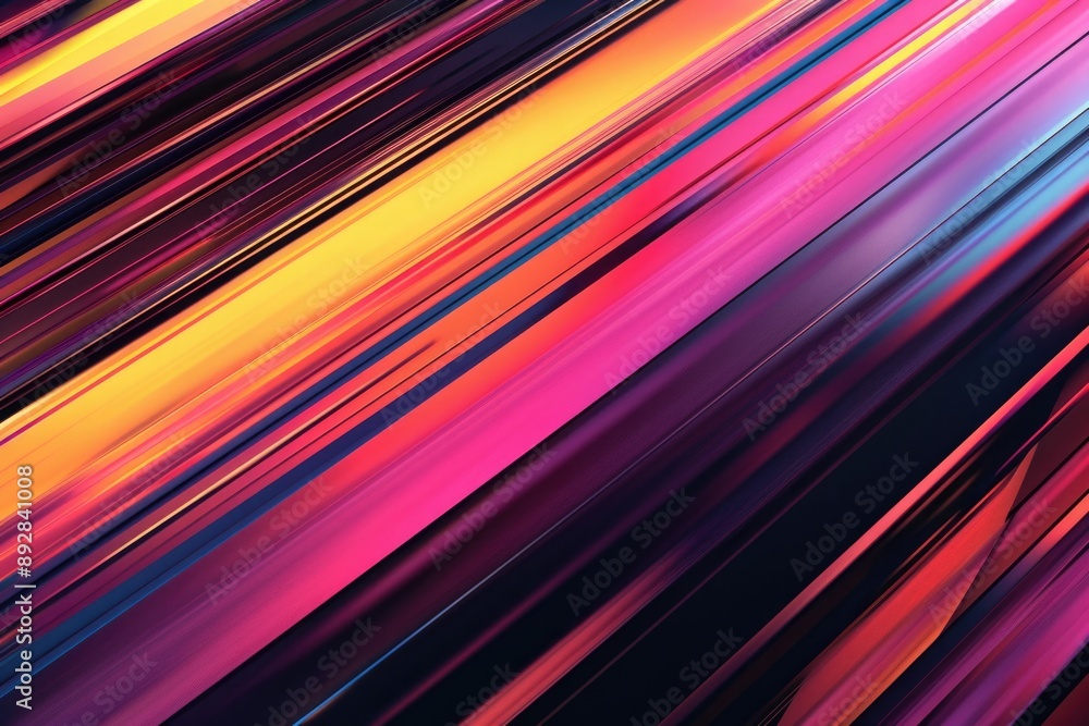 Poster a vibrant abstract design featuring geometric shapes and colors