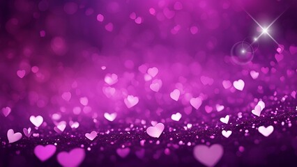 purple heart bokeh background