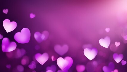 purple heart bokeh background