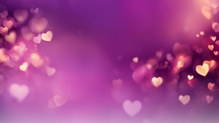 purple heart bokeh background