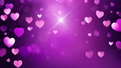 purple heart bokeh background