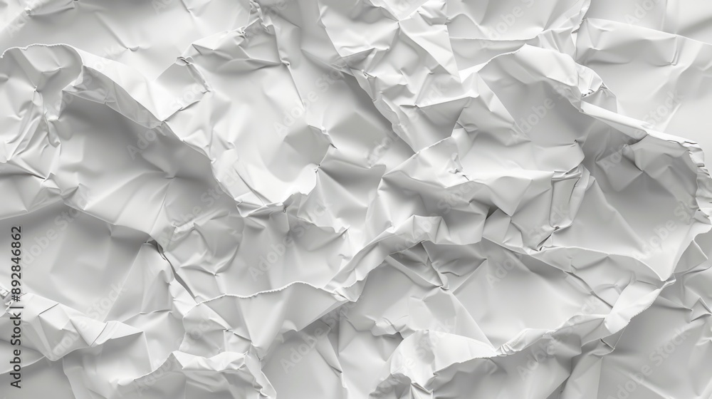 Poster a detailed shot of a blank white sheet of paper, ideal for use in presentations or as a background i