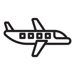 Airplane line icon.