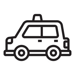 Taxi line icon.