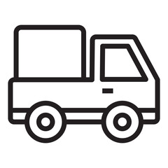 Truck line icon.