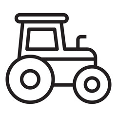 Tractor line icon.