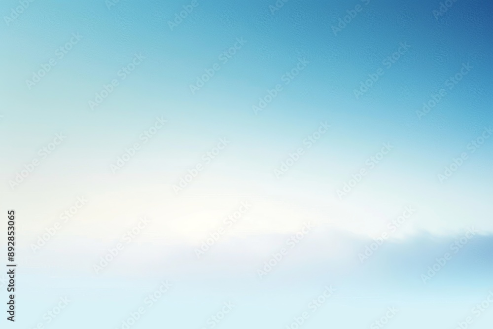 Aufkleber soft blue sky with white clouds creating a calm and peaceful atmosphere, perfect for backgrounds and