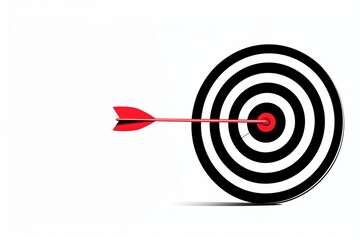 target with arrow in bullseye
