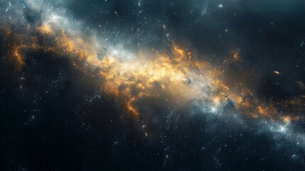 Fototapeta premium Minimalistic luxurious representation of the Milky Way, perfect for space-themed designs and backdrops. 