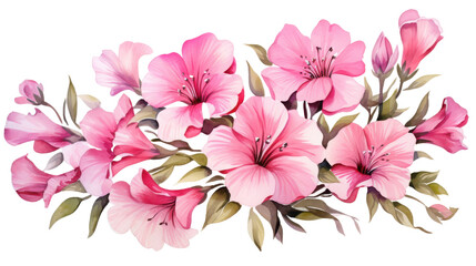 Vibrant pink flowers arranged elegantly, perfect for spring themes, invitations, or floral designs. Brighten your projects with nature's beauty.