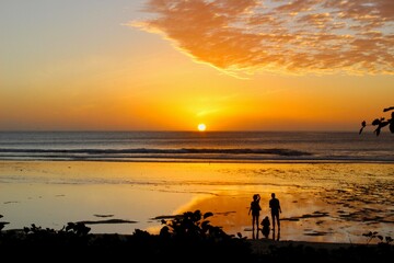 Sunset by the Ocean
