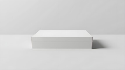 A mock up of a white rectangle package