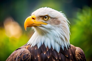 Fototapeta premium Close-Up Portrait of a Bald Eagle