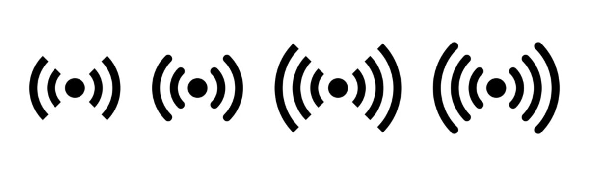 Wi-Fi signal icon set