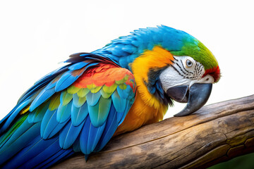 Fototapeta premium Colorful Macaw Parrot Close-Up