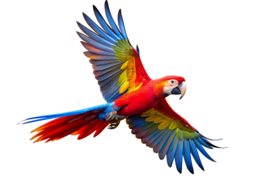 Colorful Macaw Parrot Close-Up