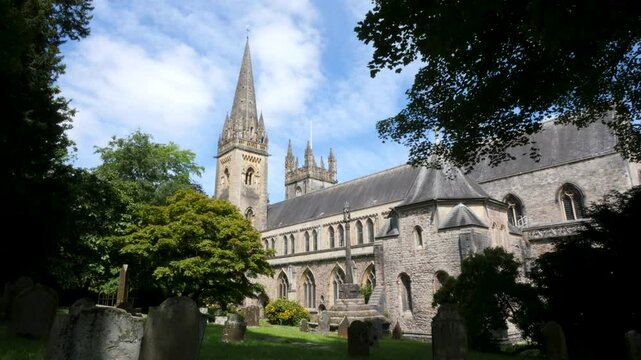 Cardiff, Wales,2024, june,18th, view of Llandaff cathedral