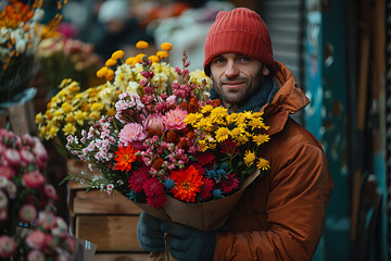 A delivery service bringing fresh, vibrant flowers to customers' doorsteps, ensuring smiles and brightening homes