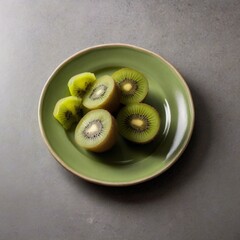 Some Tasty Delicious Vitamin Green Kiwi Fruit in a bowl