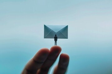 A person holds an envelope in their hand