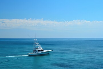 Alabama People Fishing Vacation. Sea Fishing Adventure on Blue Ocean Waters
