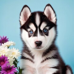 Obraz premium Husky Welpe