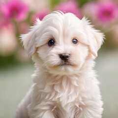 Niedlicher Malteser Welpe