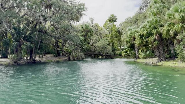 The beautiful springs Gemini Springs Park in Florida