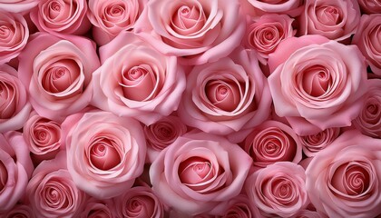 ピンク色のバラの背景画像（Pink roses background image.）